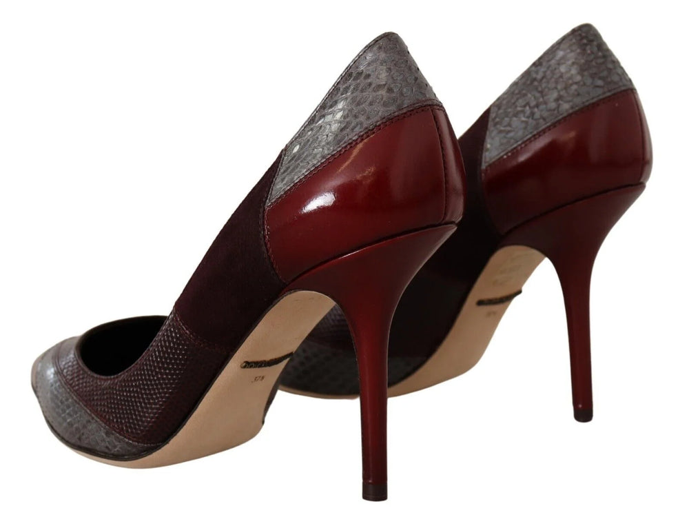 Dolce & Gabbana Multicolor Exotic Leather Heels Pumps Shoes - EU37.5/US7 - Heels