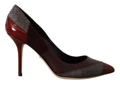 Dolce & Gabbana Multicolor Exotic Leather Heels Pumps Shoes - EU37.5/US7