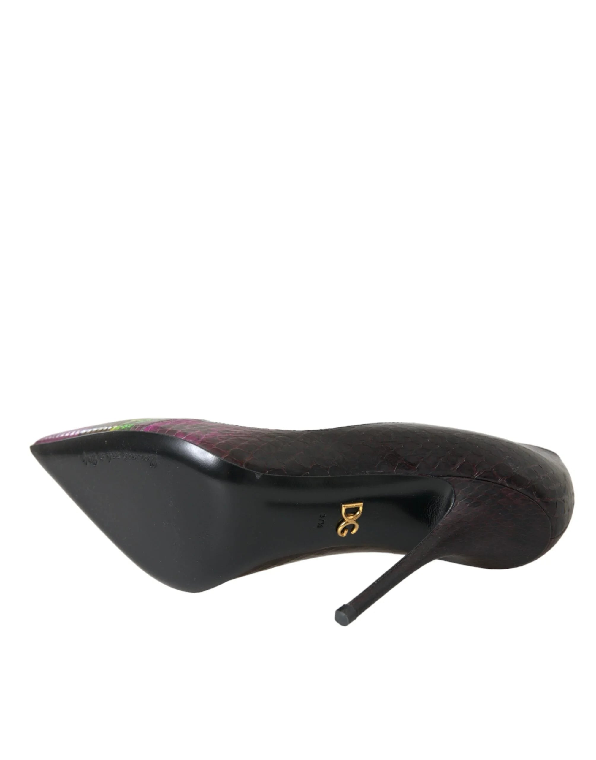 Dolce & Gabbana Multicolor Exotic Leather Heels Pumps Shoes - EU39/US8.5