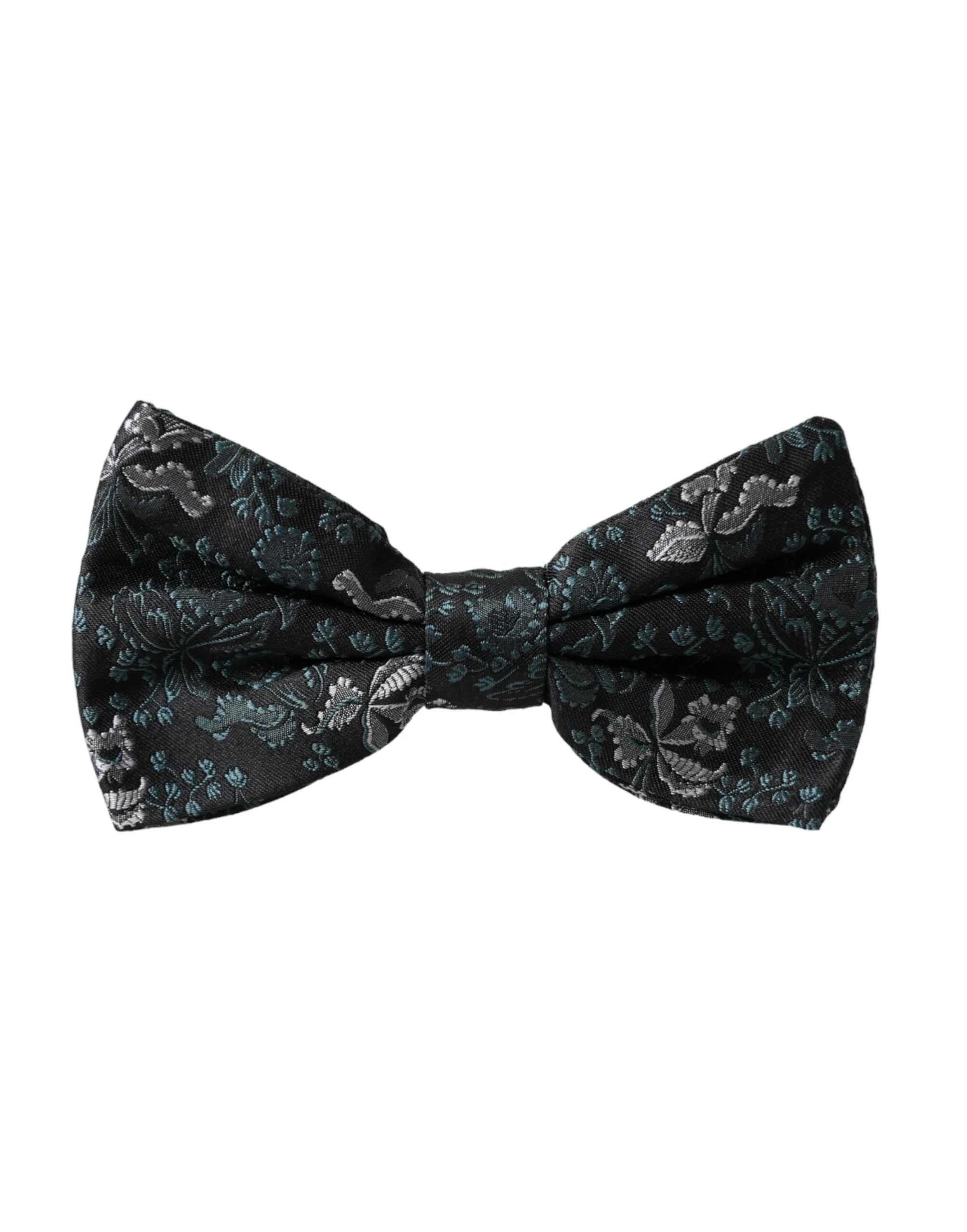 Dolce & Gabbana Multicolor Fantasy Floral Silk Adjustable Neck Men Bow Tie - Neckties