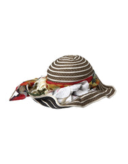 Dolce & Gabbana Multicolor Fantasy Wide Brim Floppy Hat - 56 cm|XS - Sun Hats