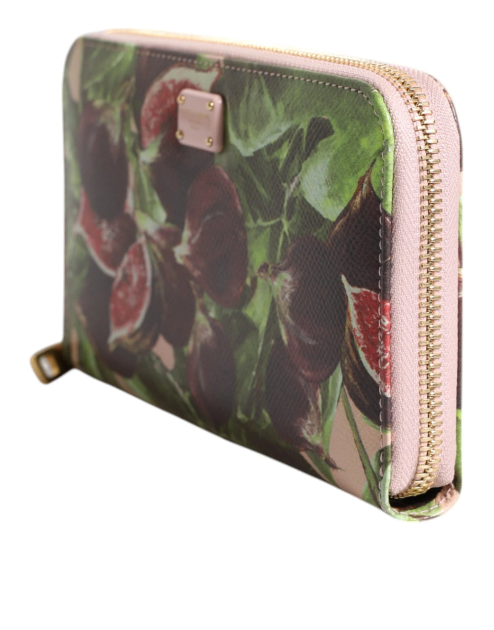 Dolce & Gabbana Multicolor Fig Fruit Dauphine Leather Zip Around Continental Wallet - Wallets