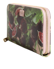 Dolce & Gabbana Multicolor Fig Fruit Dauphine Leather Zip Around Continental Wallet - Wallets