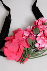 Dolce & Gabbana Multicolor Floral Applique Detail Tie Belt - IT40|S - Belts