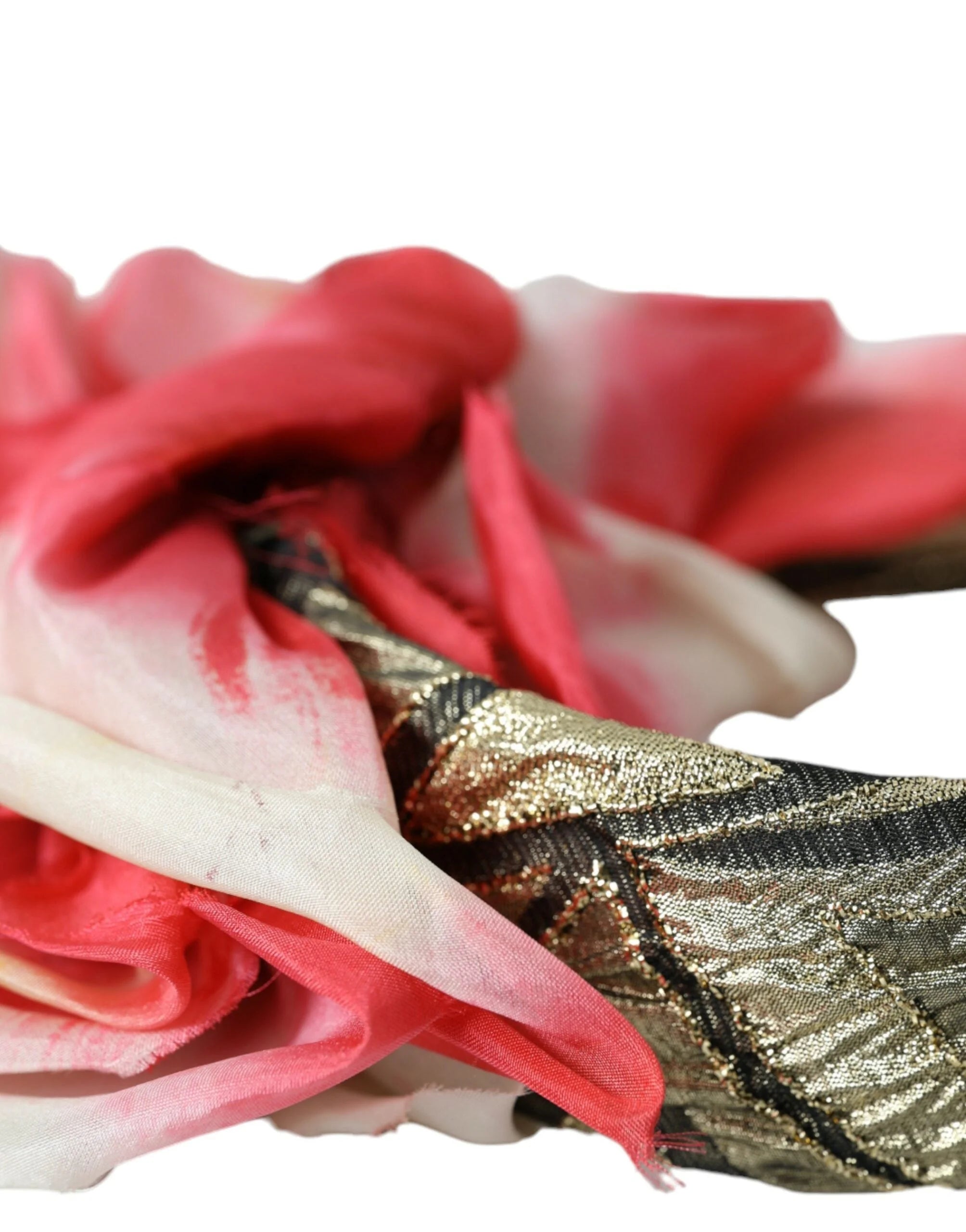 Dolce & Gabbana Multicolor Floral Applique Silk Women Headband Diadem - Headbands