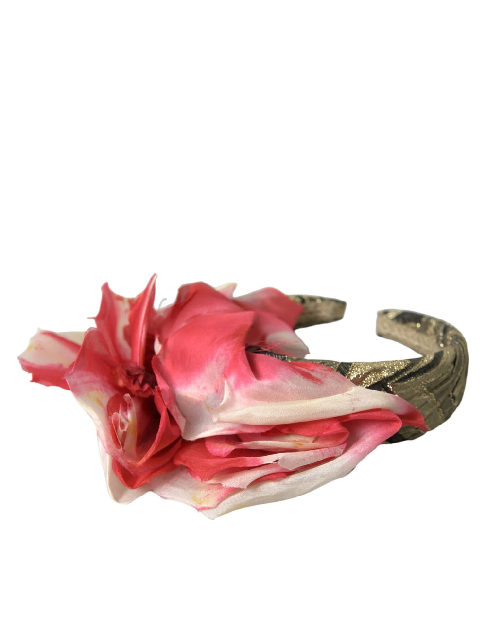 Dolce & Gabbana Multicolor Floral Applique Silk Women Headband Diadem - Headbands