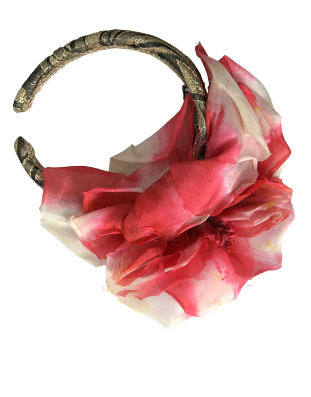 Dolce & Gabbana Multicolor Floral Applique Silk Women Headband Diadem - Headbands