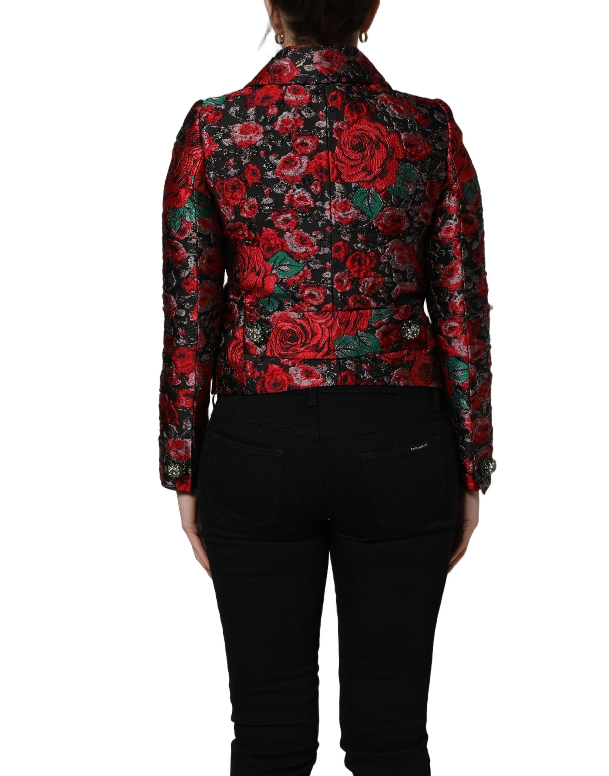 Dolce & Gabbana Multicolor Floral Brocade ButtonBlazer Jacket - IT40|S