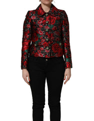 Dolce & Gabbana Multicolor Floral Brocade ButtonBlazer Jacket - IT40|S