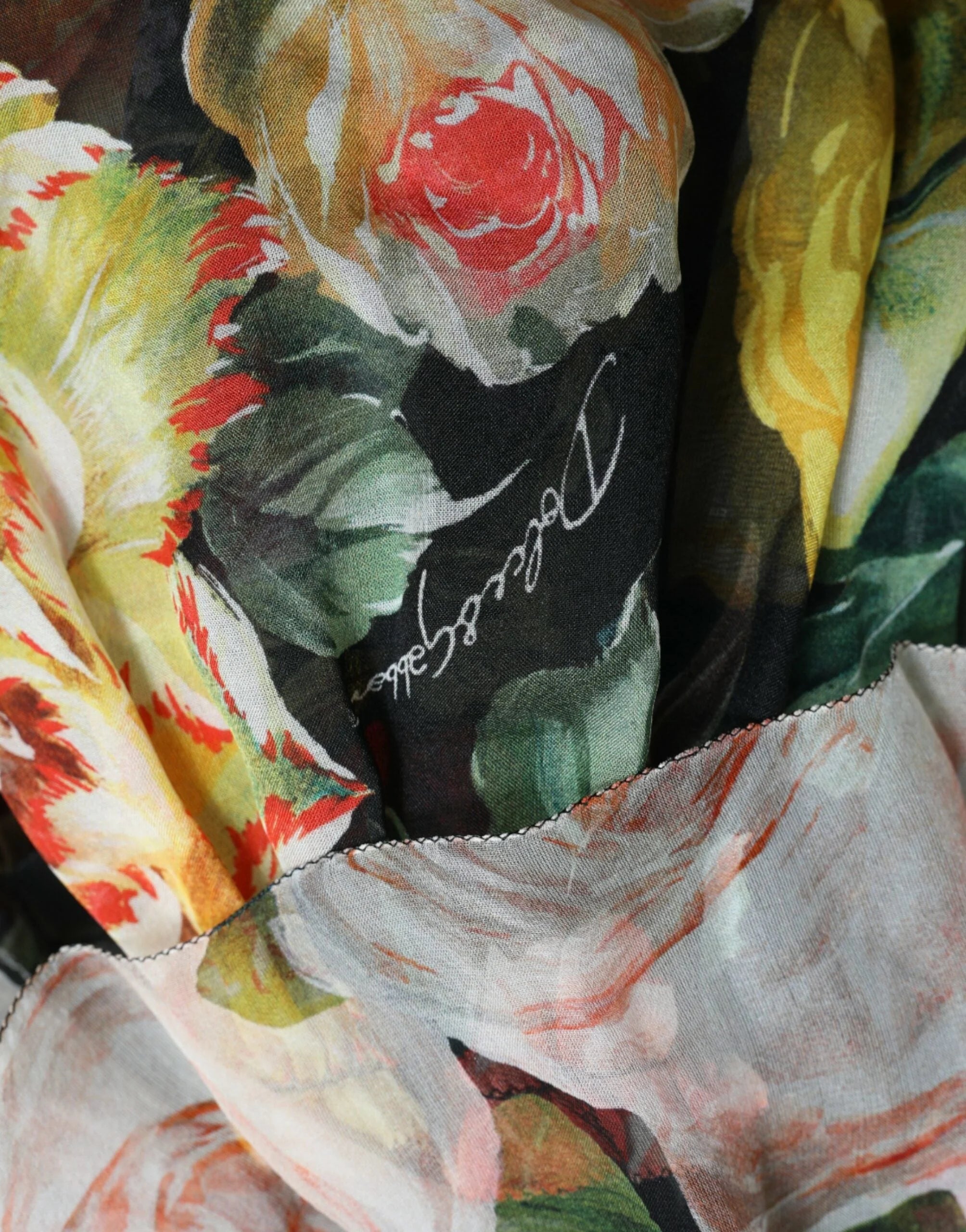 Dolce & Gabbana Multicolor Floral Chiffon Tiered Maxi Dress - IT40|S - Dresses