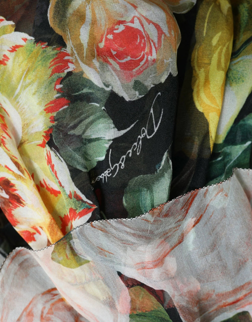 Dolce & Gabbana Multicolor Floral Chiffon Tiered Maxi Dress - IT40|S - Dresses