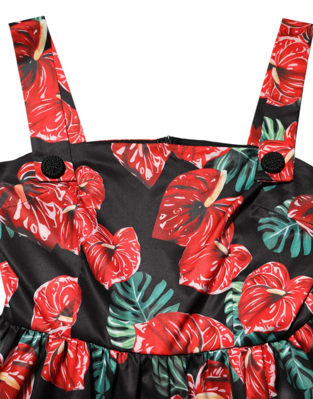 Dolce & Gabbana Multicolor Floral Cotton Poplin Midi Dress - IT44 | L - Dresses