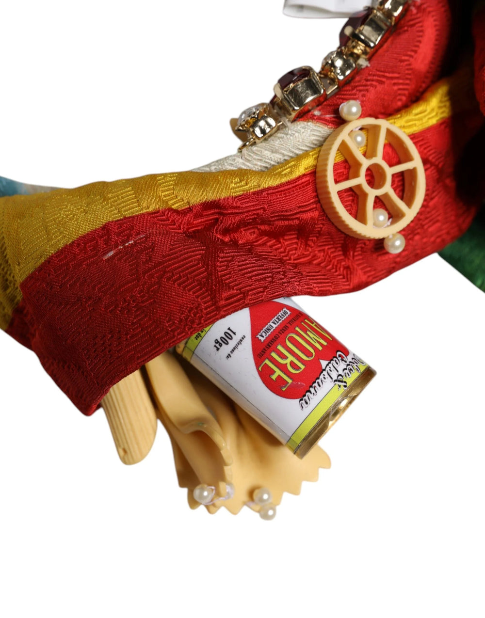 Dolce & Gabbana Multicolor Floral Crystal Embellished Diadem Headband - Headbands