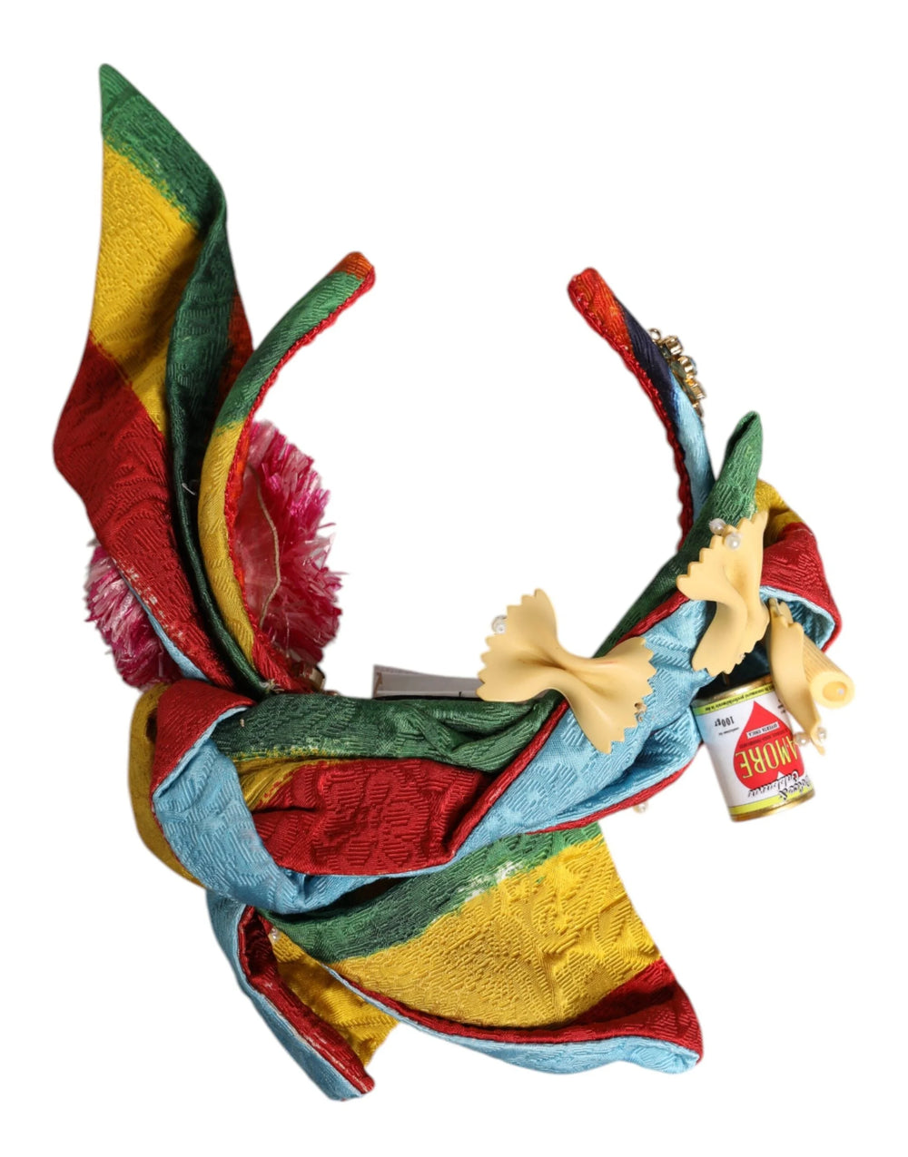 Dolce & Gabbana Multicolor Floral Crystal Embellished Diadem Headband - Headbands