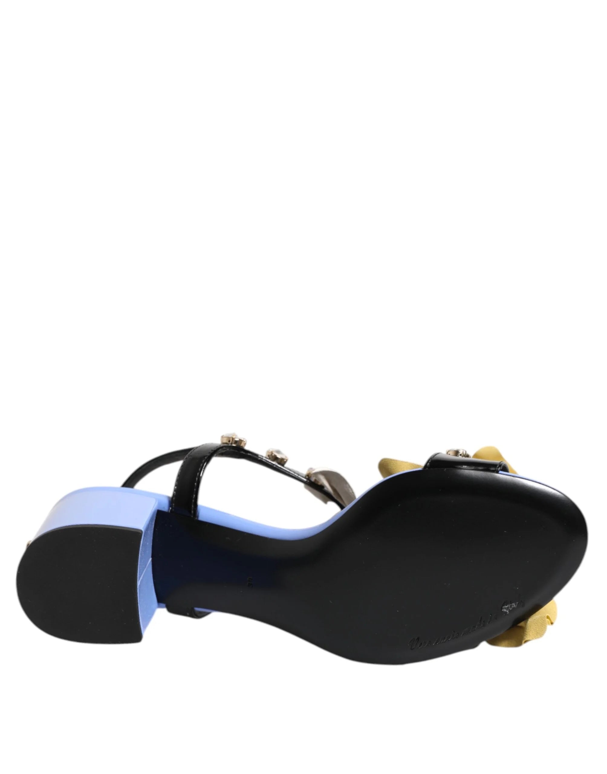 Dolce & Gabbana Multicolor Floral Crystal KEIRA Sandals Shoes - Sandals