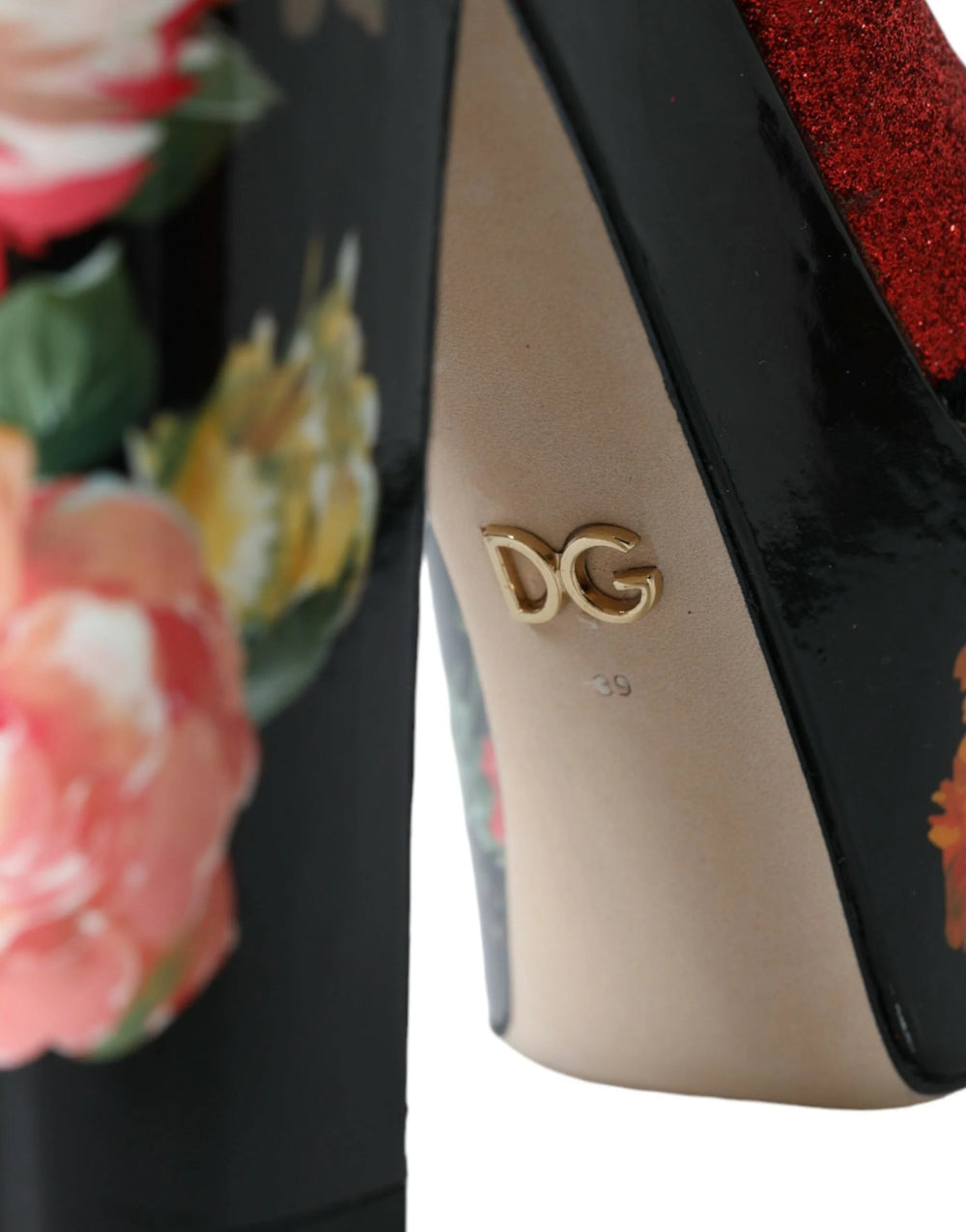 Dolce & Gabbana Multicolor Floral Crystal Platform Sandals Shoes - EU39/US8.5 - Sandals