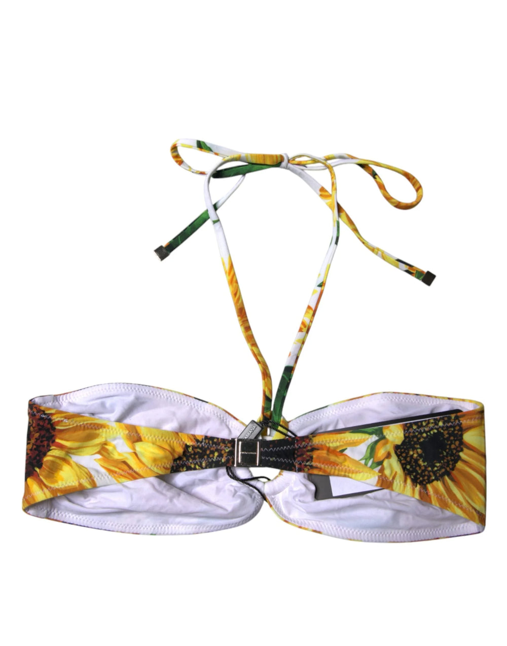Dolce & Gabbana Multicolor Floral Halter Beachwear Bikini Top Swimwear - IT1 | XS - Swimwear Tops