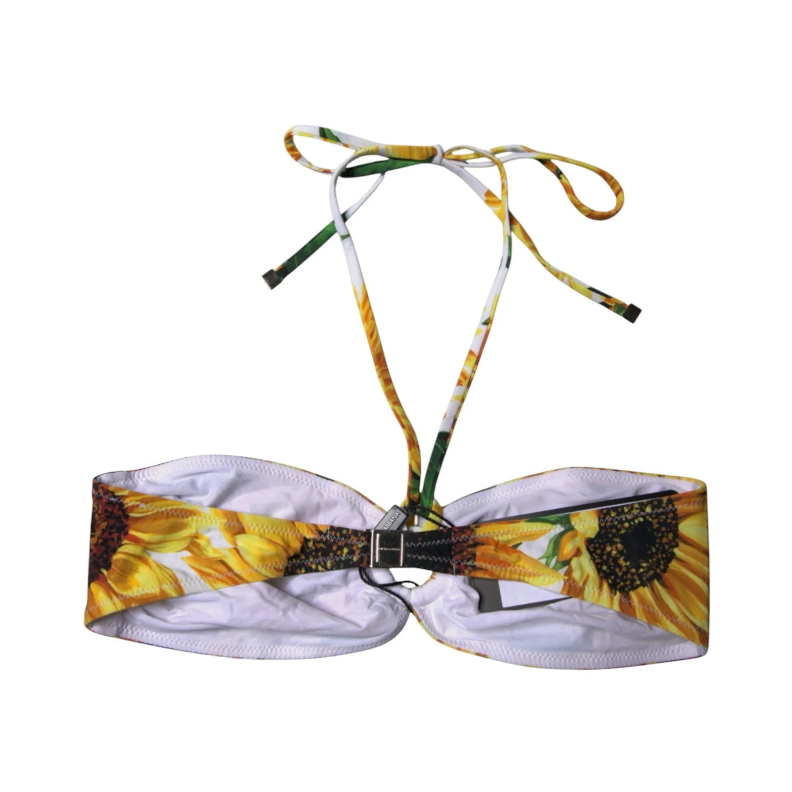 Dolce & Gabbana Multicolor Floral Halter Beachwear Bikini Top Swimwear - IT1 | XS - Swimwear Tops