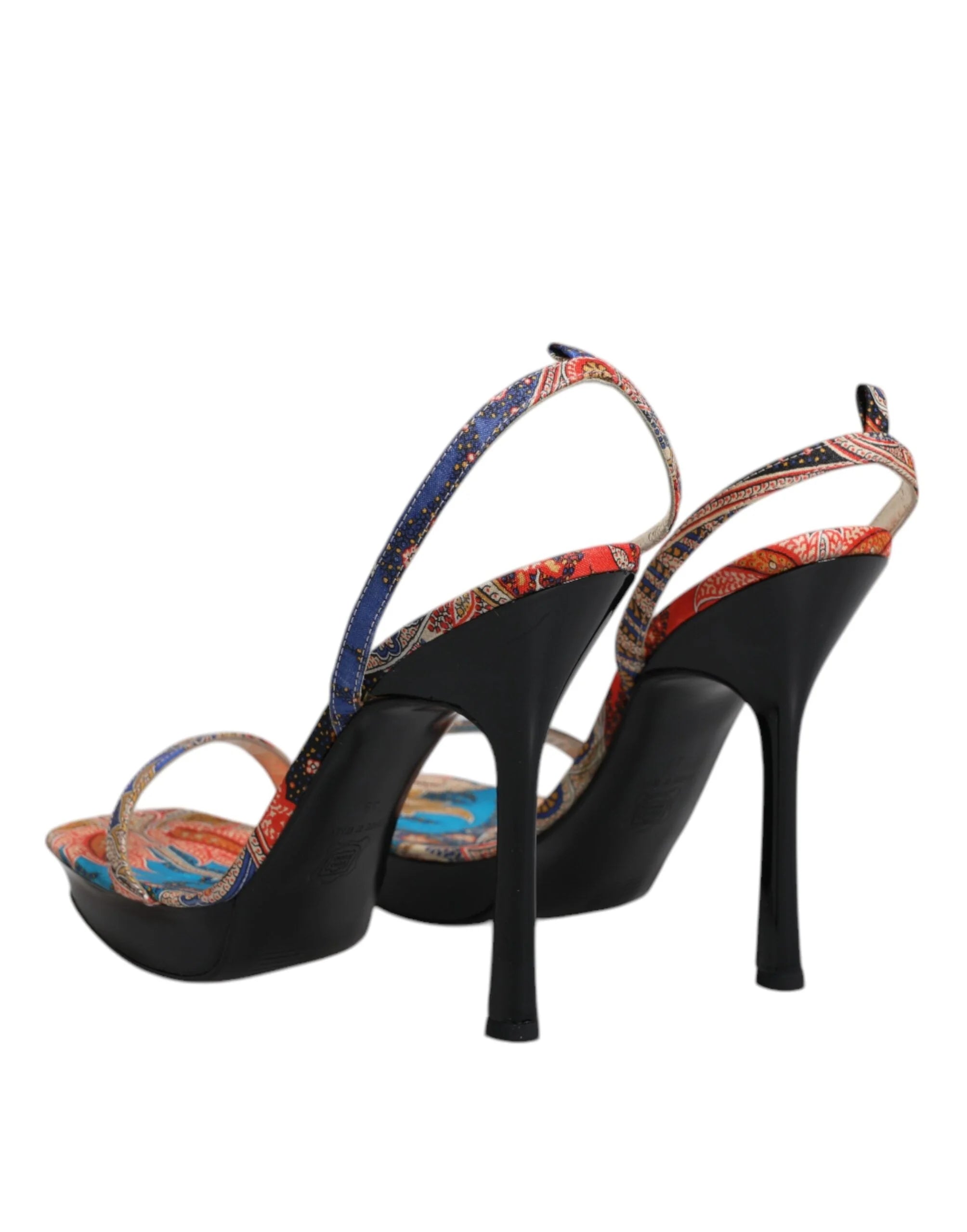 Dolce & Gabbana Multicolor Floral High Heels Sandals Shoes - EU39/US8.5 - Sandals
