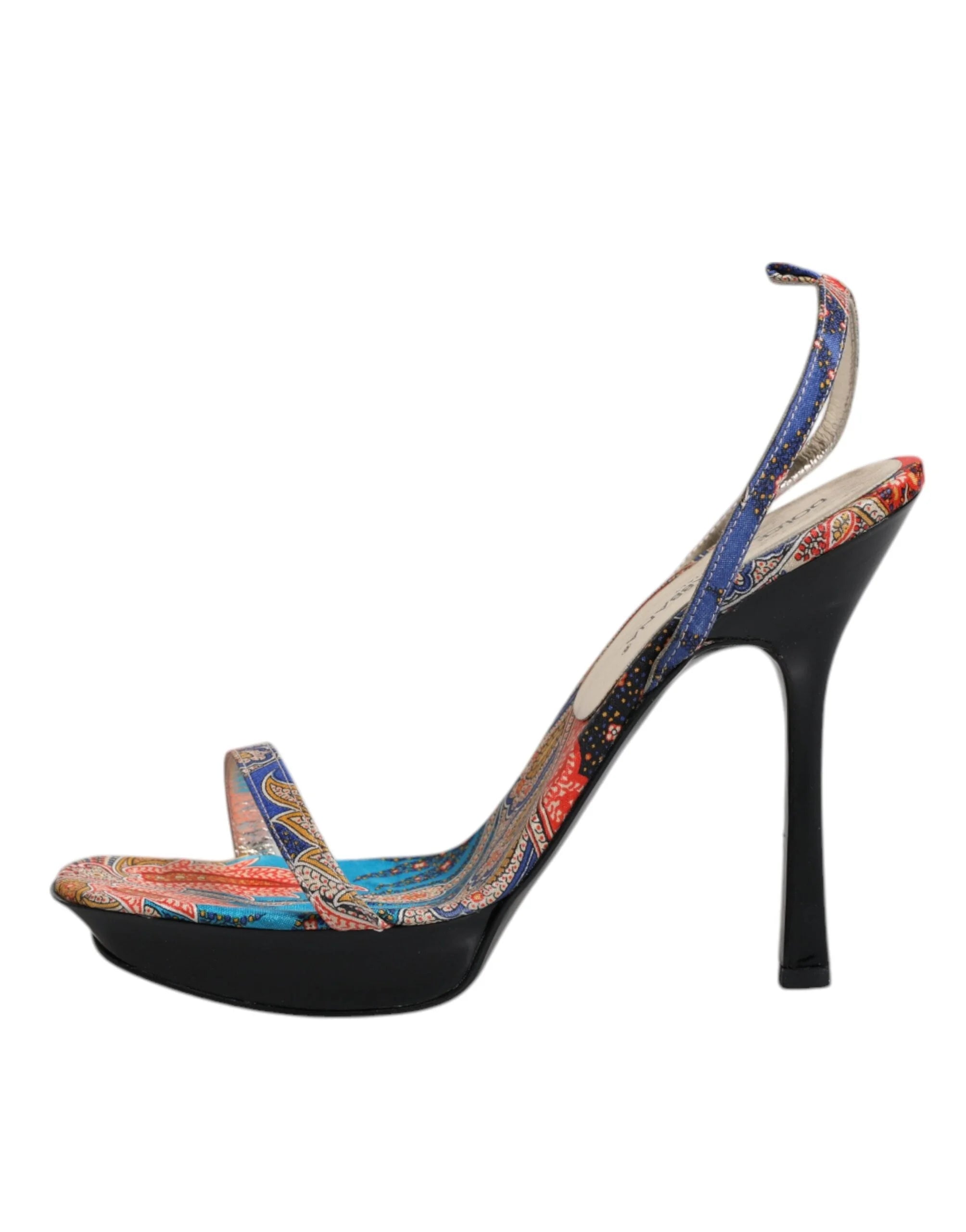 Dolce & Gabbana Multicolor Floral High Heels Sandals Shoes - EU39/US8.5 - Sandals