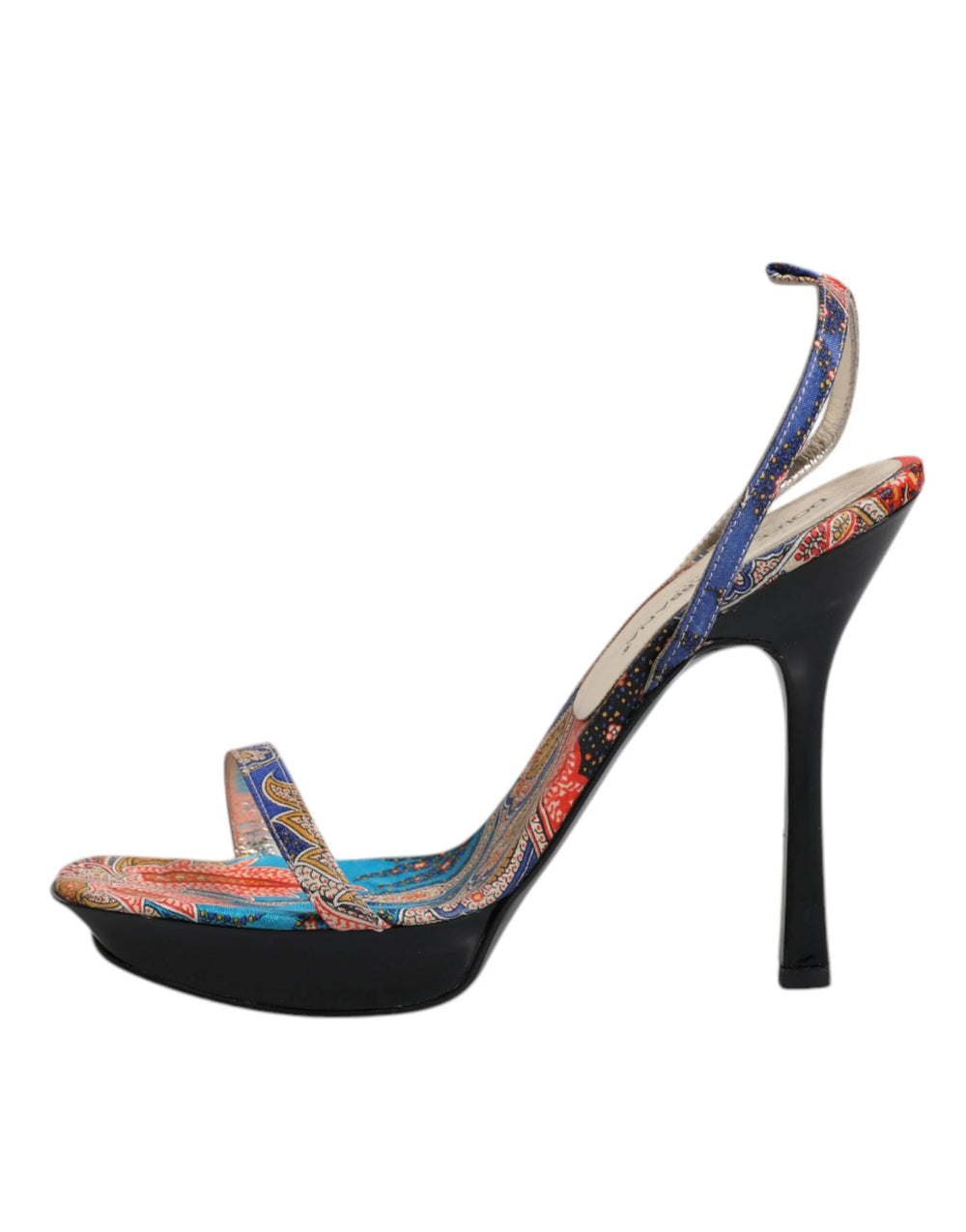 Dolce & Gabbana Multicolor Floral High Heels Sandals Shoes - EU39/US8.5 - Sandals