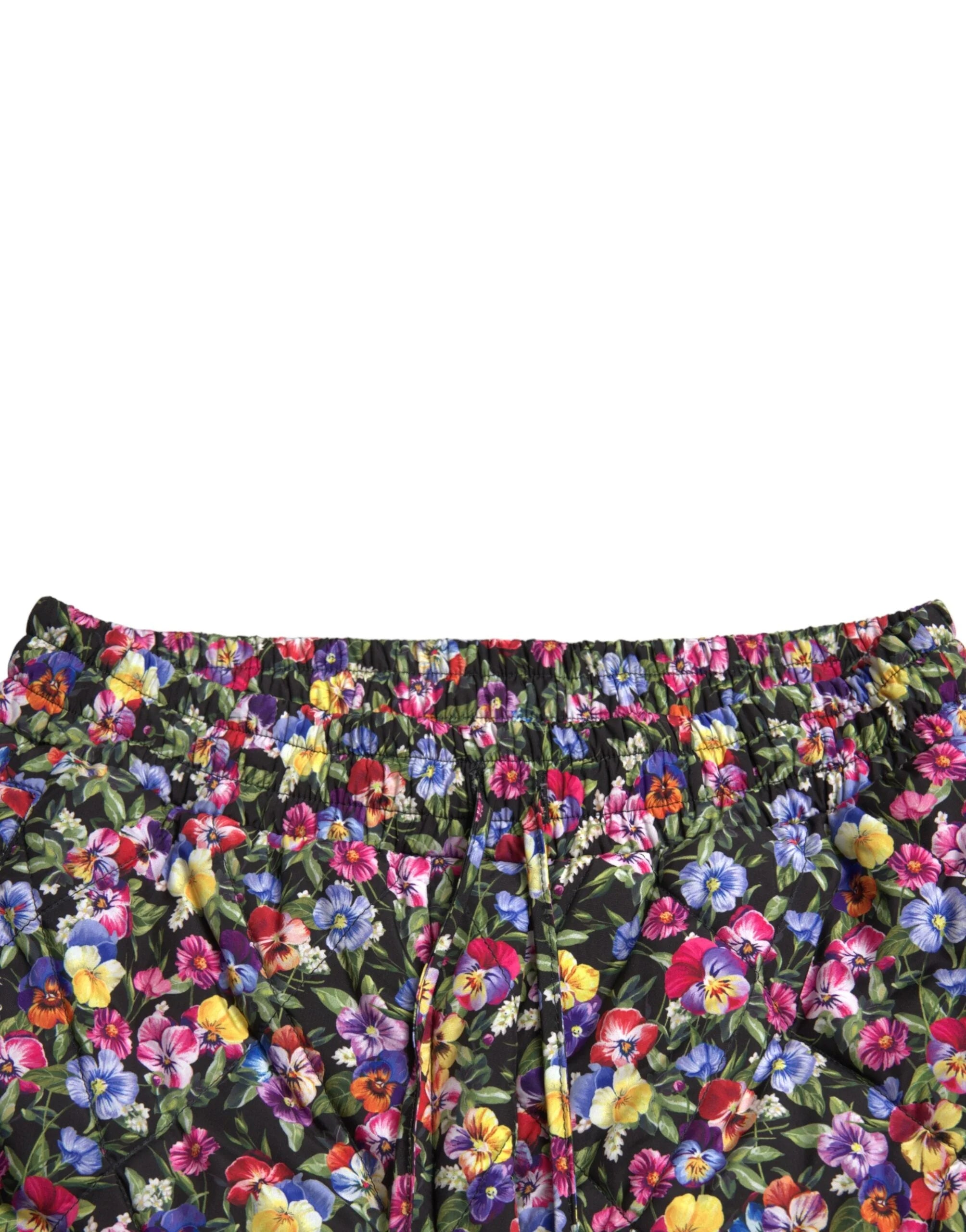 Dolce & Gabbana Multicolor Floral High Waist Hot Pants Shorts - IT40|S - Short Trousers