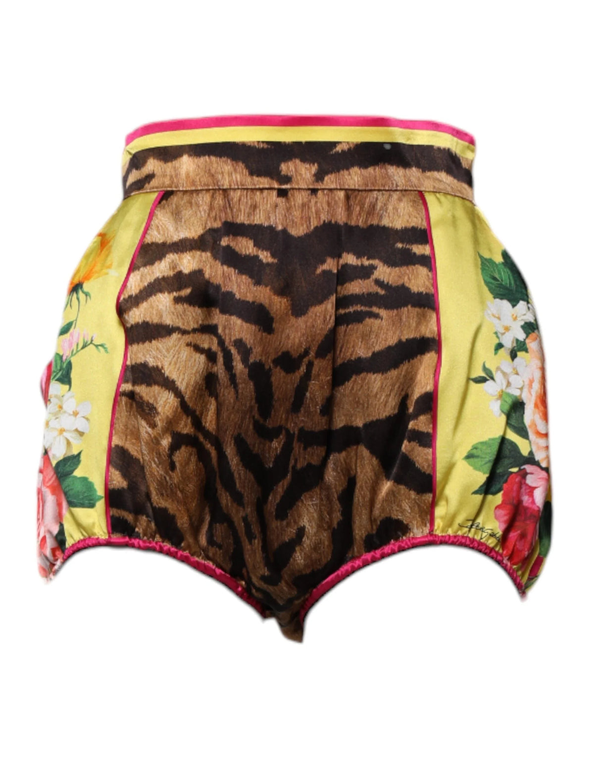 Dolce & Gabbana Multicolor Floral High Waist Hot Pants Shorts - IT40|S - Short Trousers
