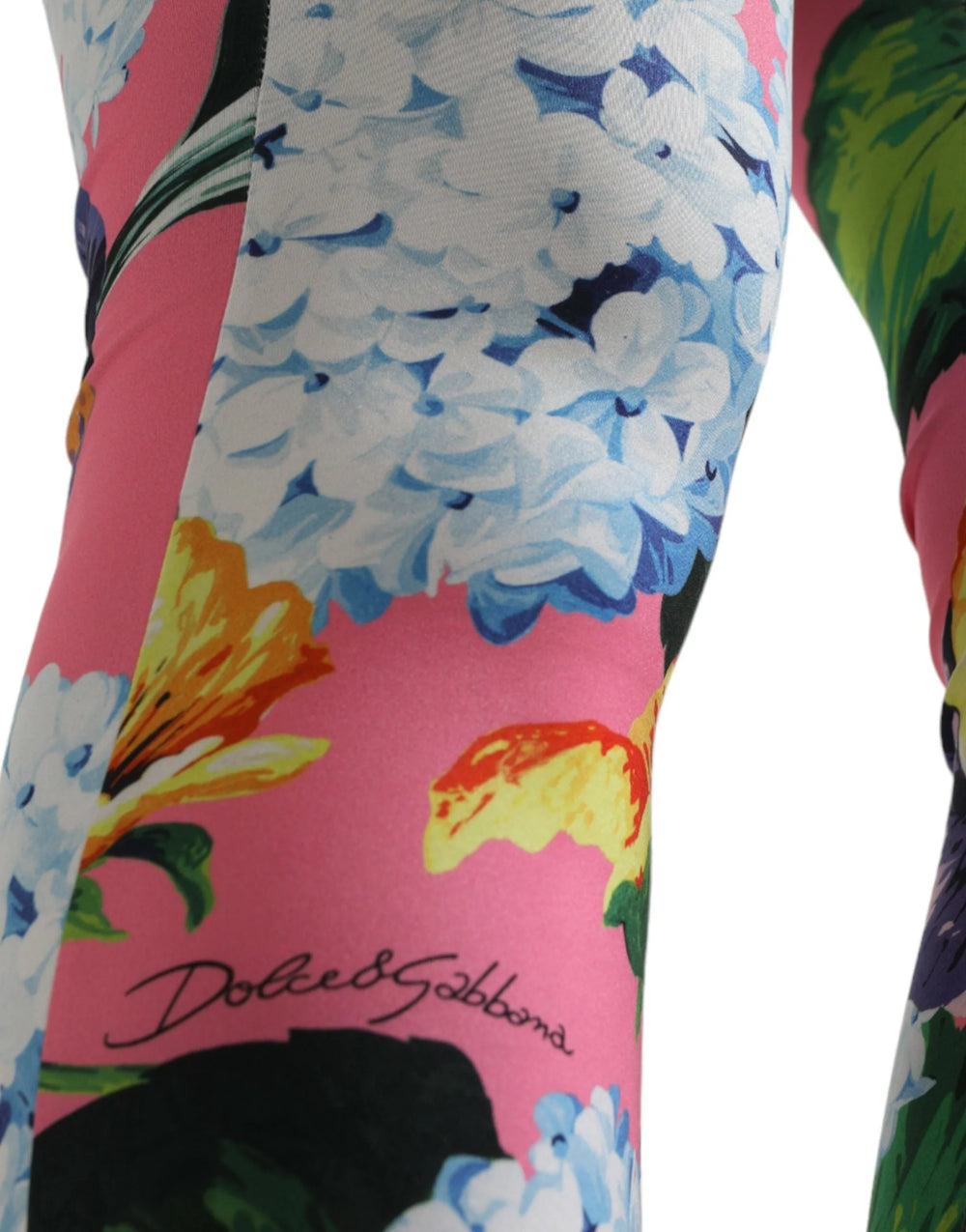 Dolce & Gabbana Multicolor Floral High Waist Leggings Pants - IT40|S - Leggings