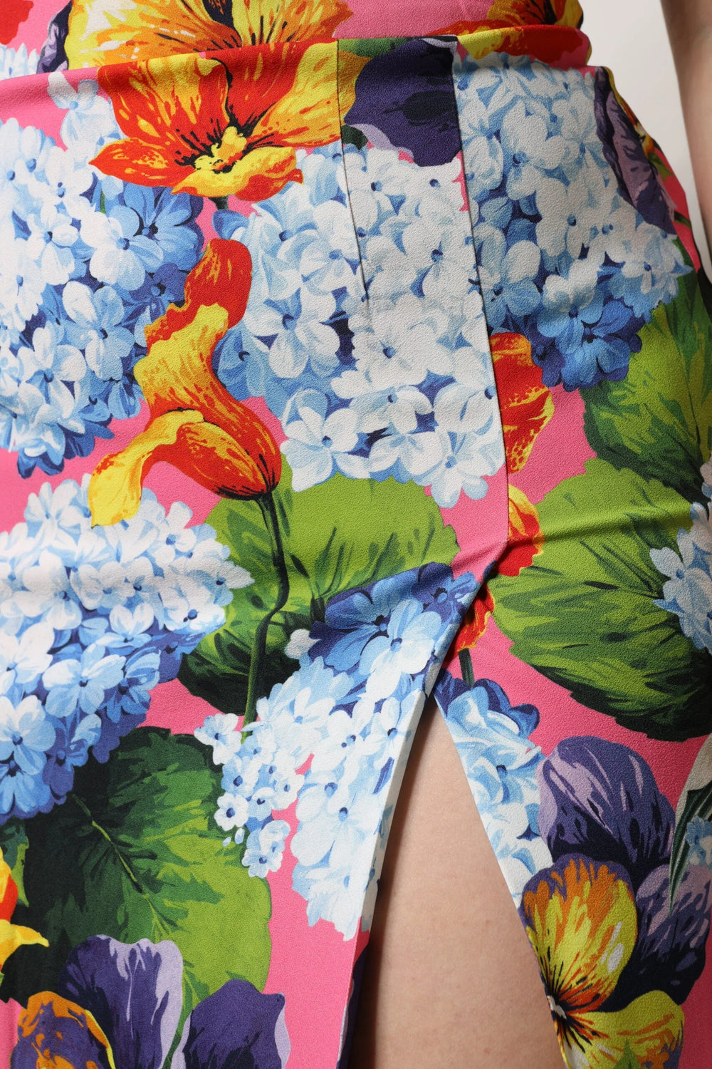 Dolce & Gabbana Multicolor Floral High Waist Midi Skirt - Skirts