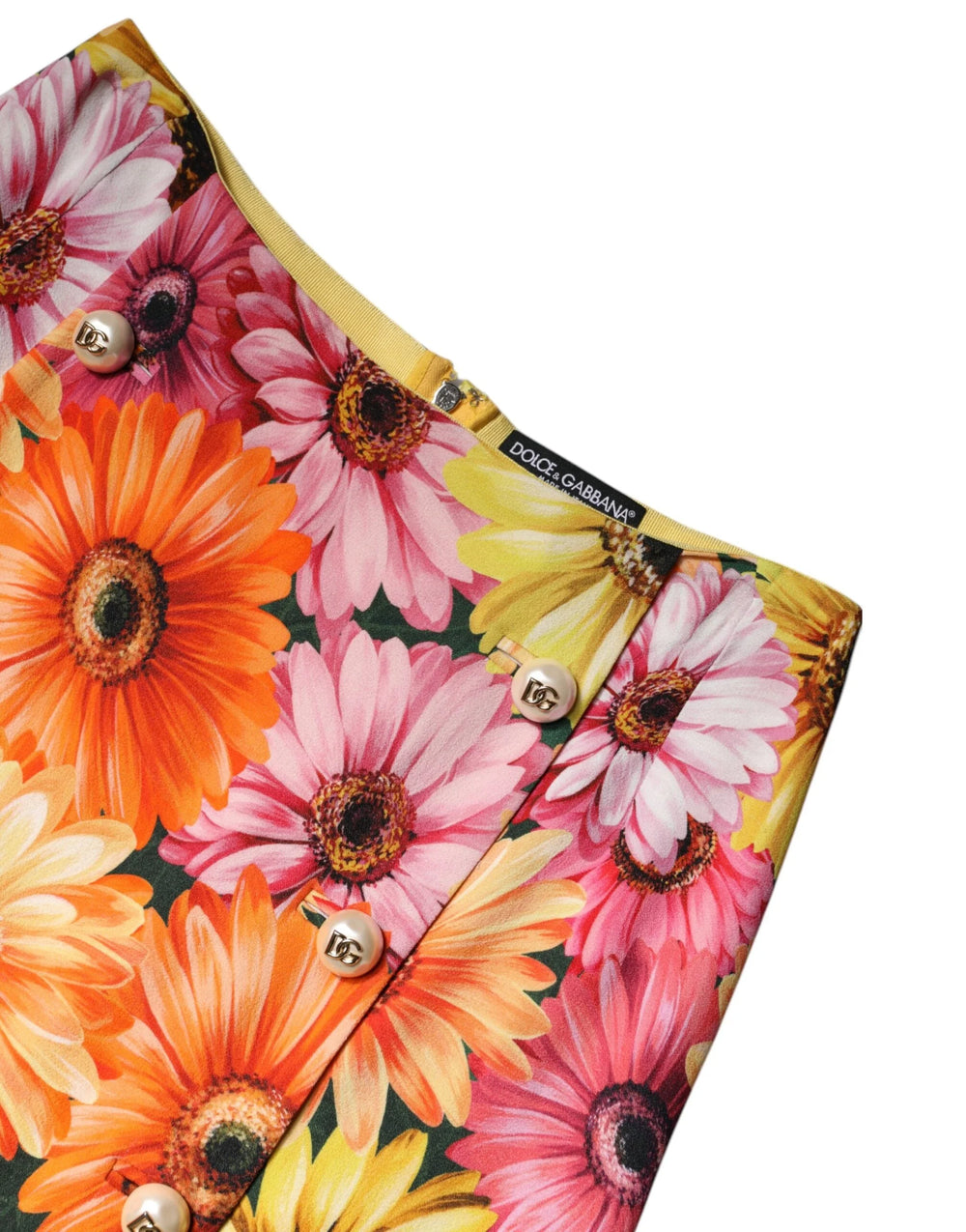 Dolce & Gabbana Multicolor Floral High Waist Mini Skirt - Skirts