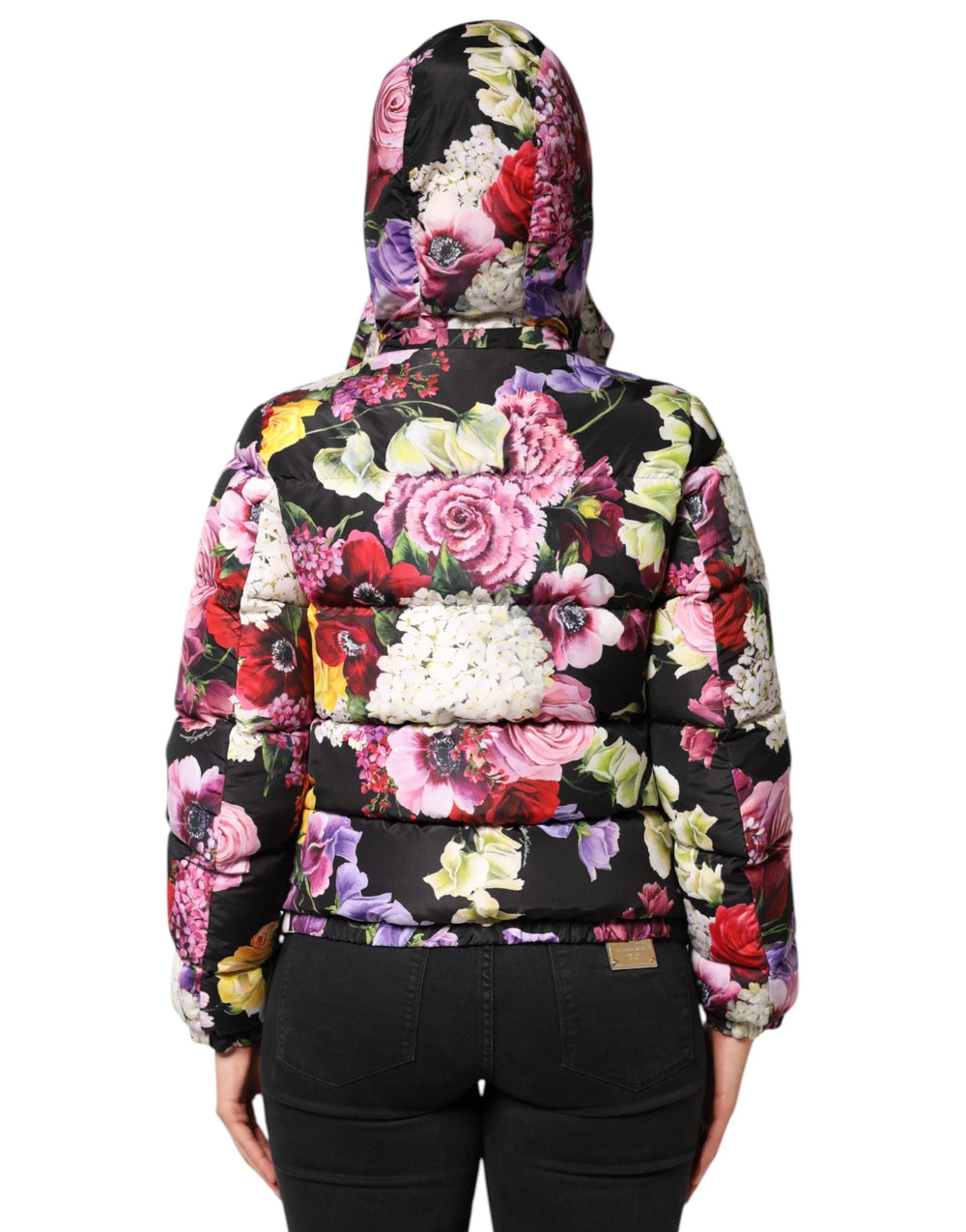 Dolce & Gabbana Multicolor Floral Hooded Puffer Quilted Jacket - IT40|S - Puffer Jackets