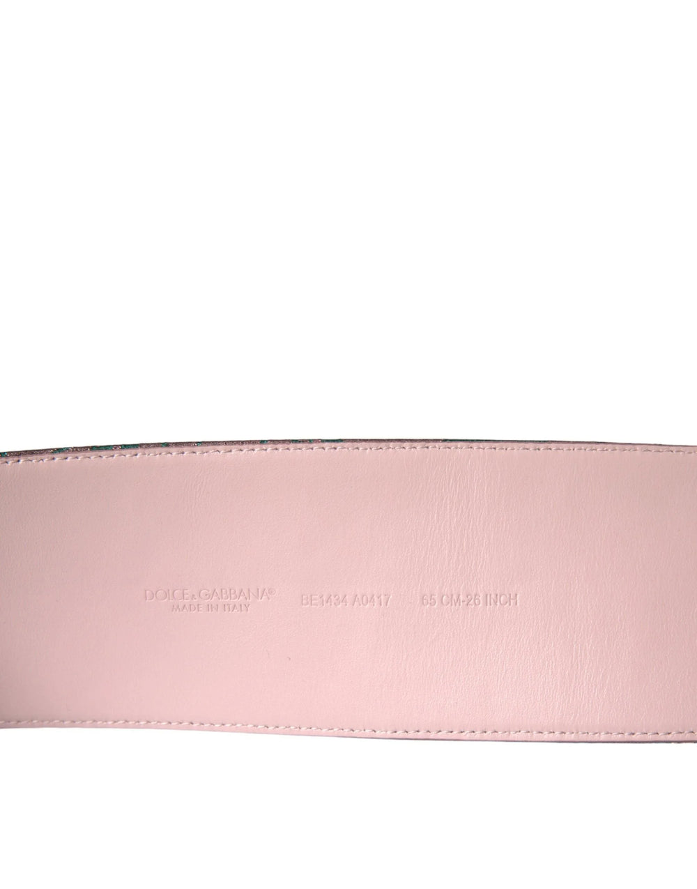 Dolce & Gabbana Multicolor Floral Jacquard Lurex Gold Buckle Belt - Belts