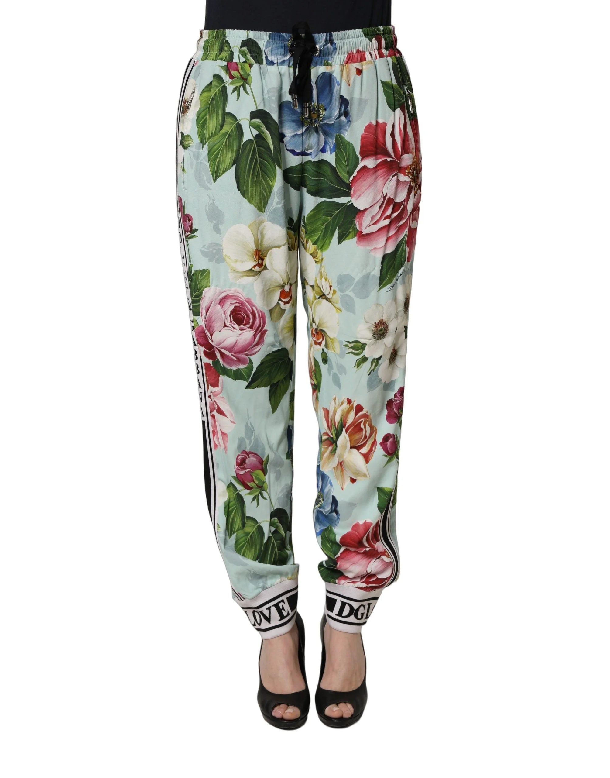 Dolce & Gabbana Multicolor Floral Joggers Trouser Pants - IT50|3XL