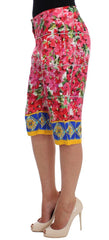 Dolce & Gabbana Multicolor Floral Knee Capris Shorts Pants - IT36 | XS - Short Trousers