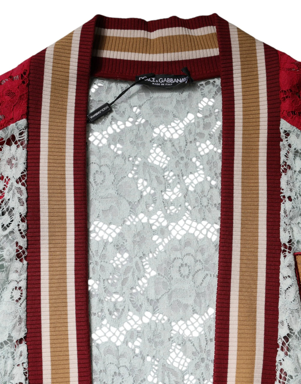 Dolce & Gabbana Multicolor Floral Lace Cardigan Sweater - Cardigans
