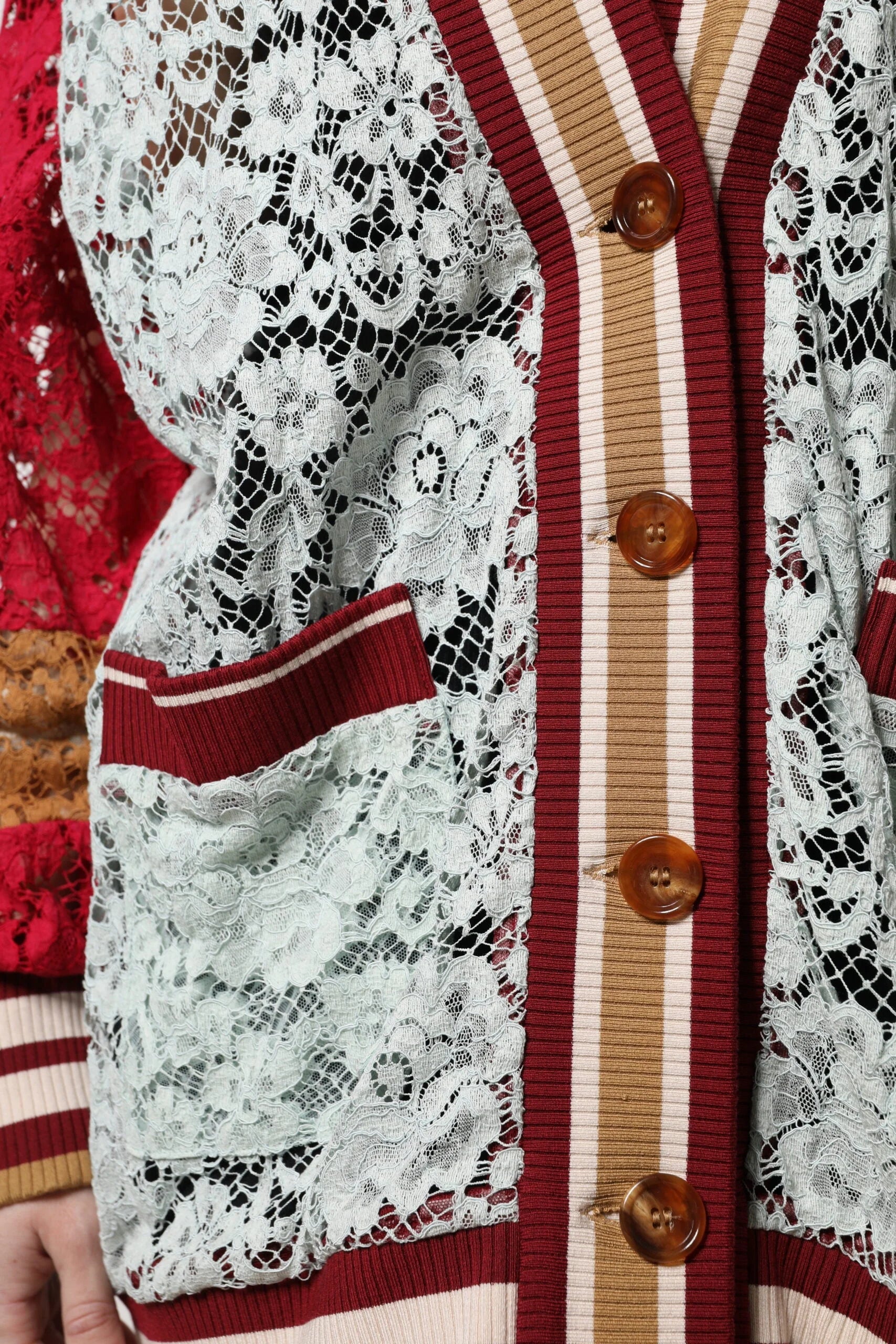 Dolce & Gabbana Multicolor Floral Lace Cardigan Sweater - Cardigans