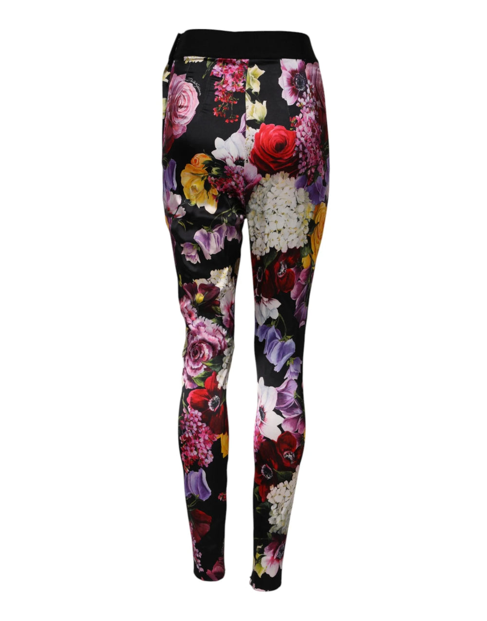 Dolce & Gabbana Multicolor Floral Legging Stretch Waist Pants - IT40|S - Leggings