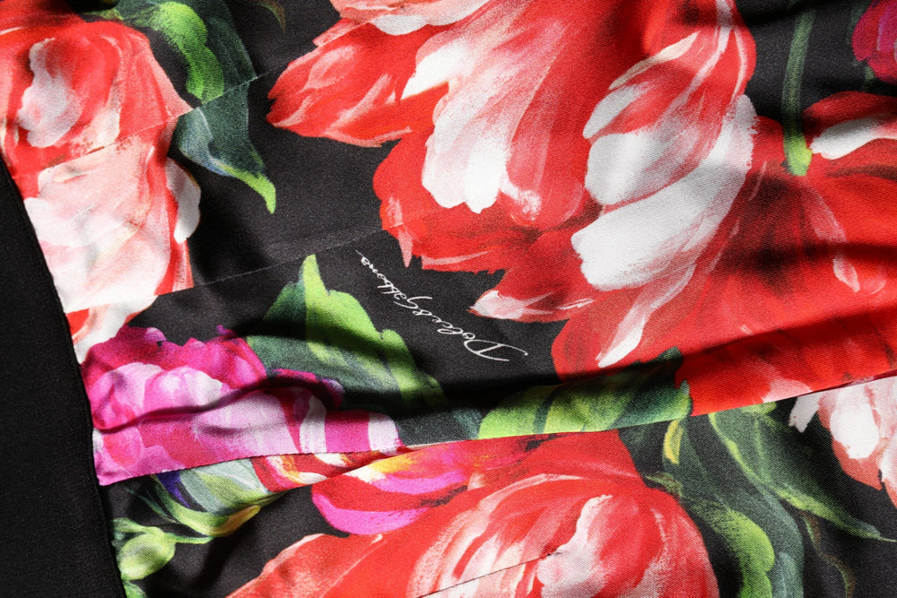 Dolce & Gabbana Multicolor Floral Legging Stretch Waist Pants - IT40|S - Leggings