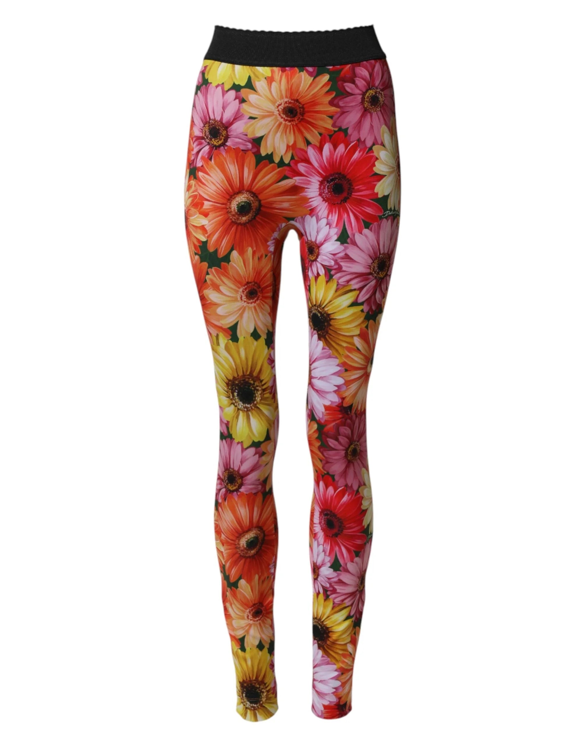 Dolce & Gabbana Multicolor Floral Leggings StretchWaist Pants - IT40|S
