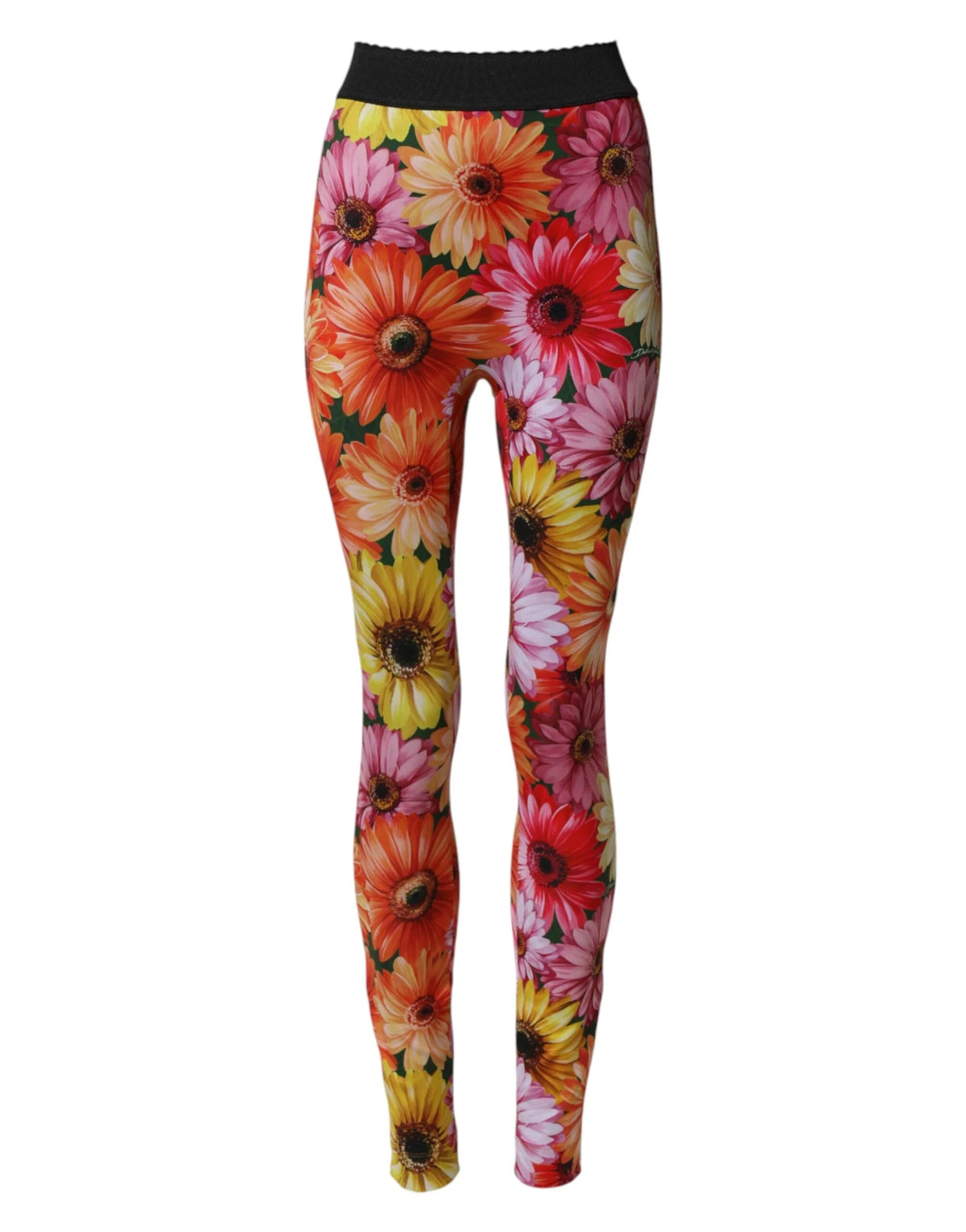 Dolce & Gabbana Multicolor Floral Leggings StretchWaist Pants - IT40|S