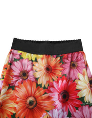 Dolce & Gabbana Multicolor Floral Leggings StretchWaist Pants - IT40|S