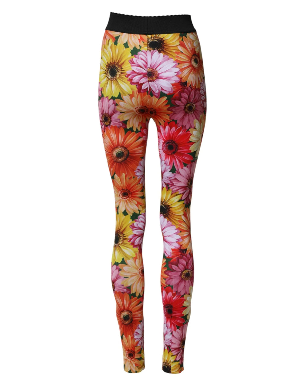 Dolce & Gabbana Multicolor Floral Leggings StretchWaist Pants - IT40|S