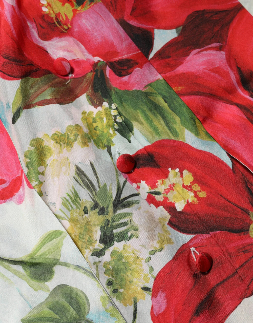 Dolce & Gabbana Multicolor Floral Long Sleeves Blouse Top - Blouses