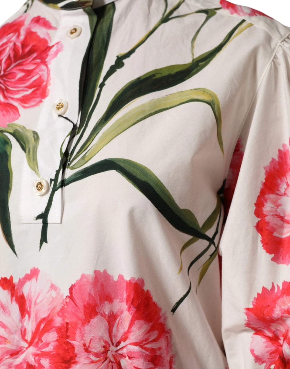 Dolce & Gabbana Multicolor Floral Long Sleeves Blouse Top - IT38 | XS