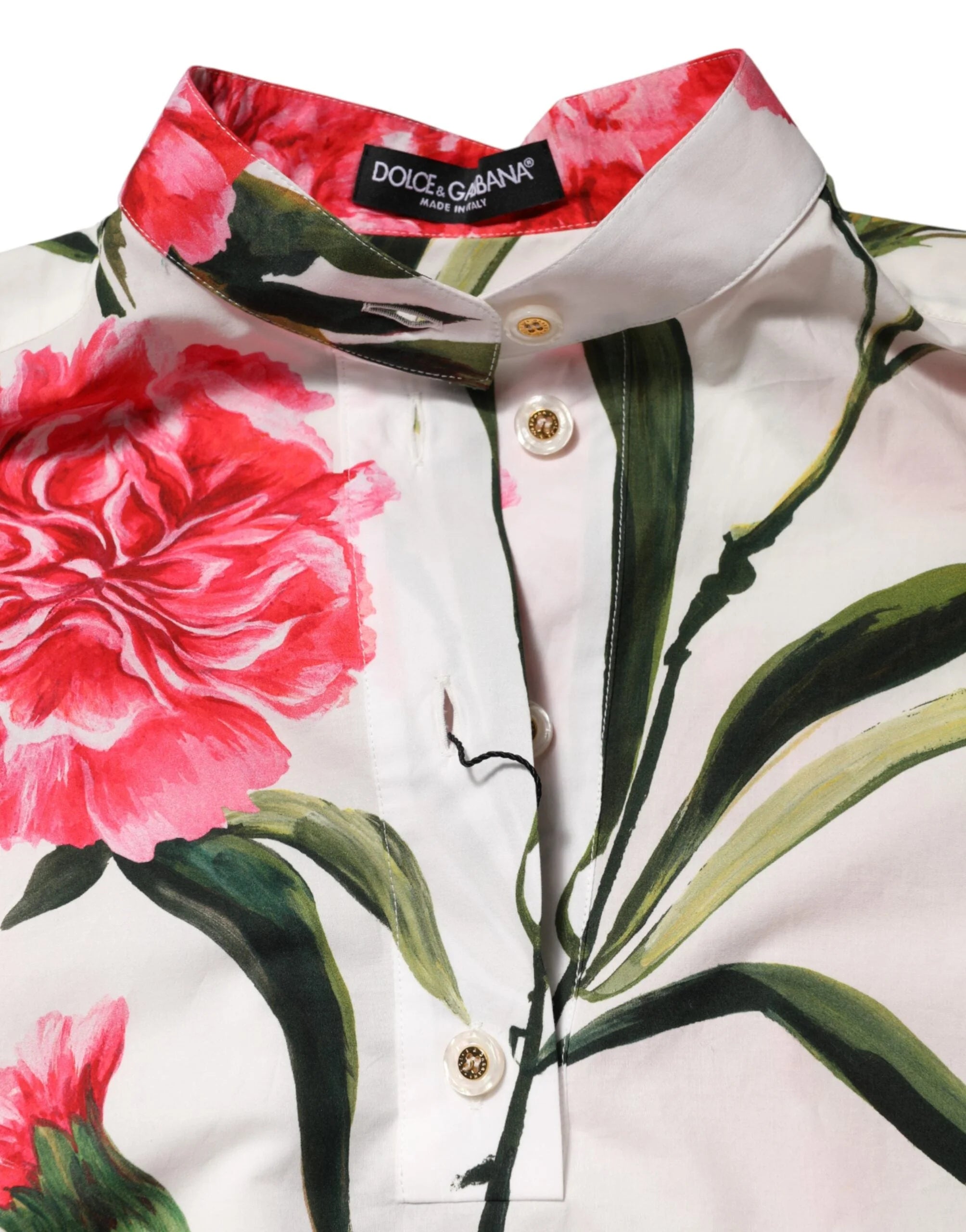 Dolce & Gabbana Multicolor Floral Long Sleeves Blouse Top - IT38 | XS