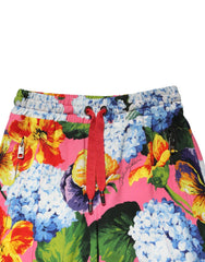 Dolce & Gabbana Multicolor Floral Mid Waist Jogger Pants - IT36|XXS