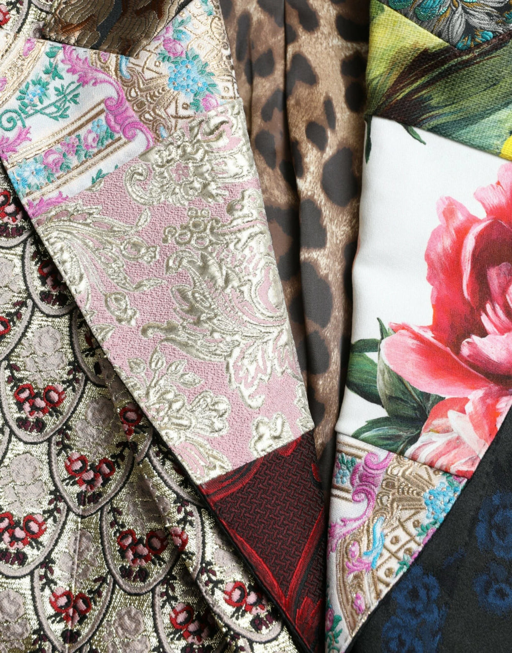 Dolce & Gabbana Multicolor Floral Patchwork Jacquard Jacket - IT40|S - Sport Jackets