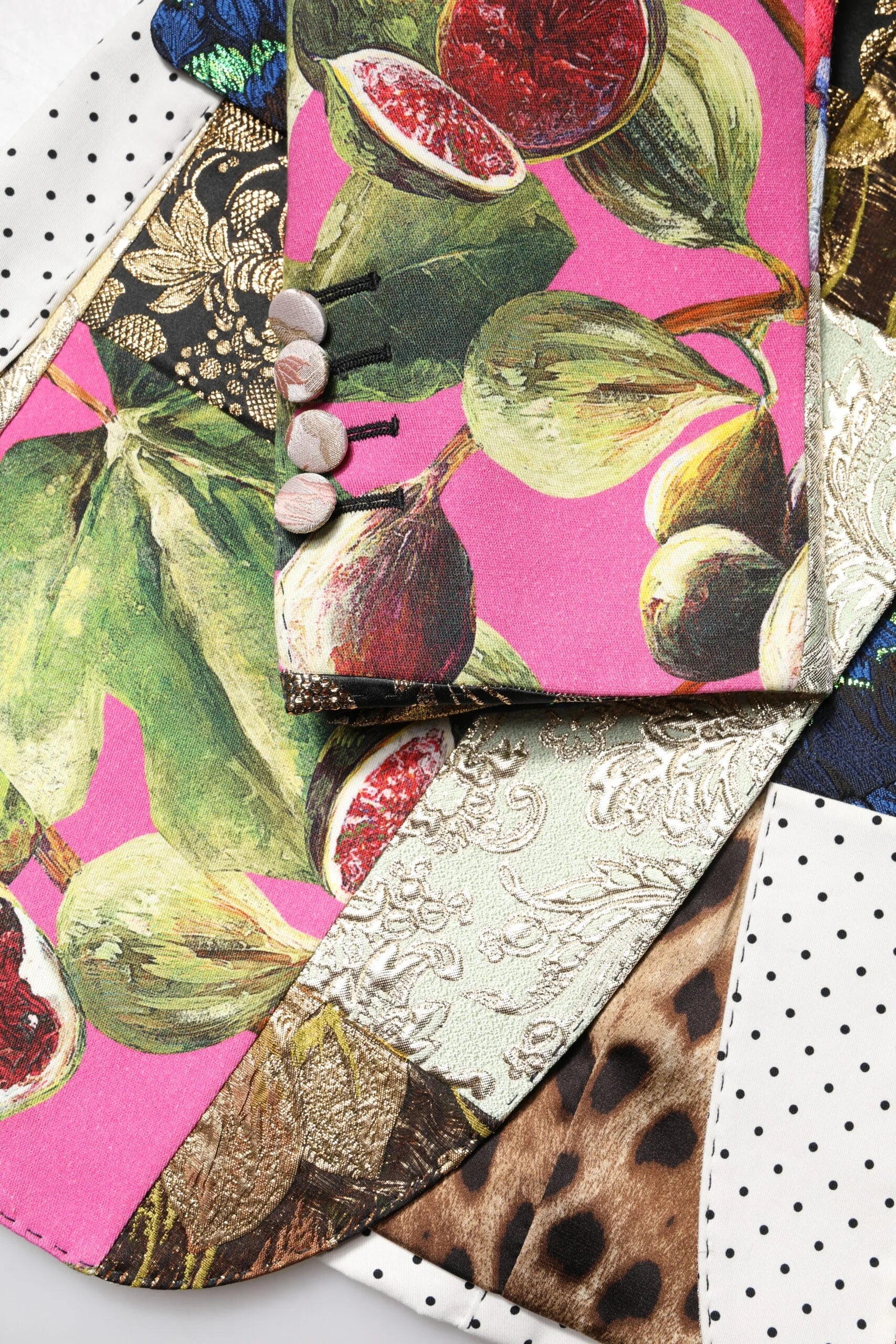 Dolce & Gabbana Multicolor Floral Patchwork Jacquard Jacket - Sport Jackets