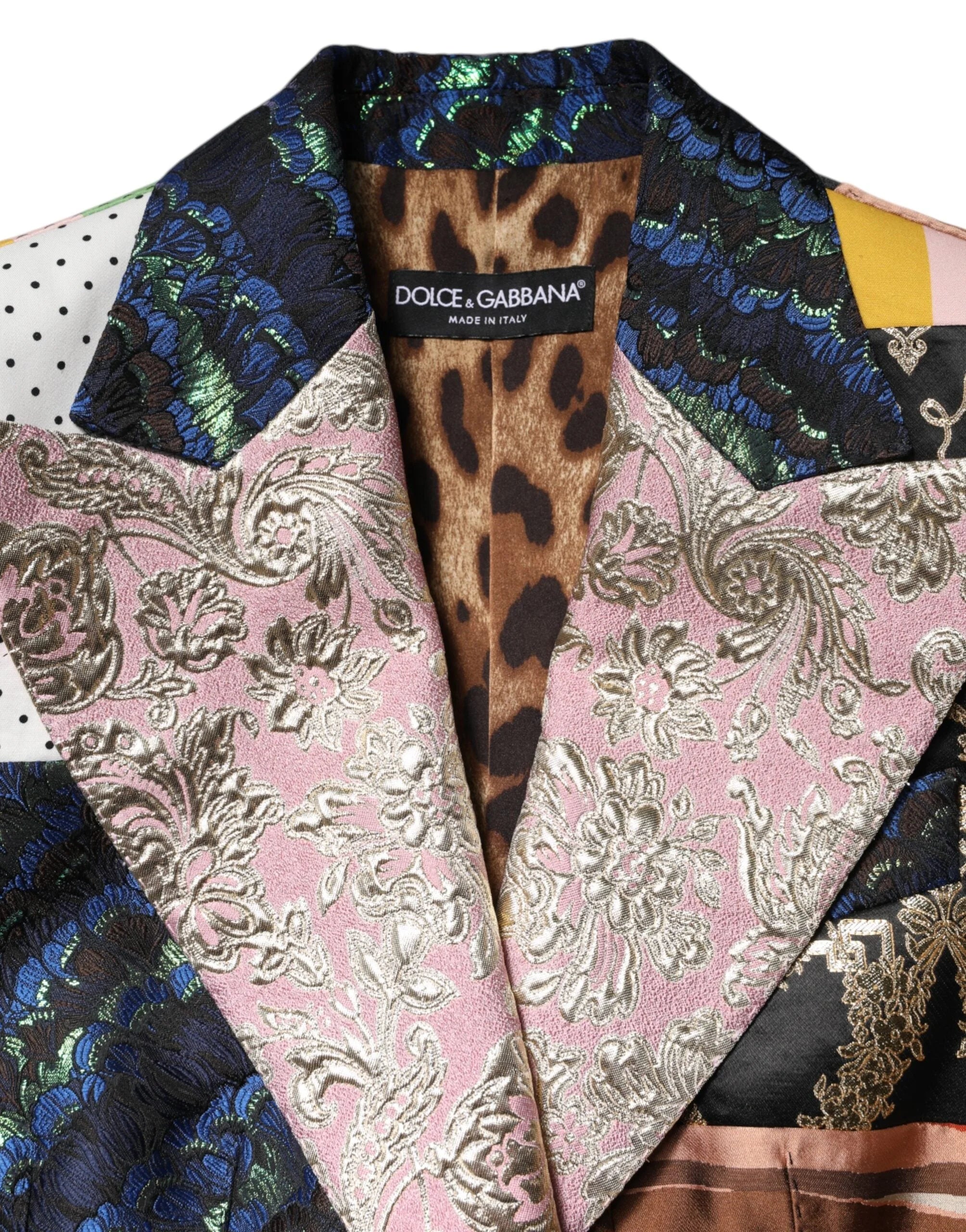 Dolce & Gabbana Multicolor Floral Patchwork Jacquard Jacket - Sport Jackets