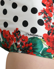Dolce & Gabbana Multicolor Floral Polka Dot Hot Pants Shorts - IT40|S - Short Trousers